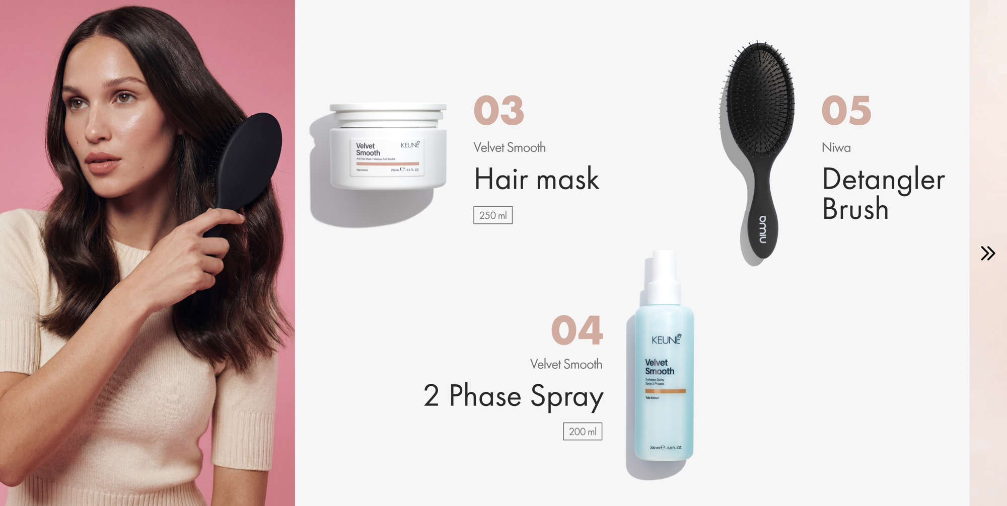Keune Frizz-Free Pro Set für glattes, seidig weiches Haar. 